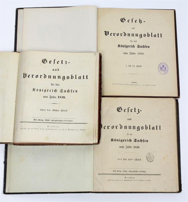 Gesetz- und Verordnungsblatt Sachsen von 1839