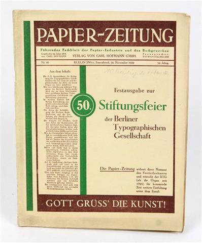 Papier-Zeitung Nr. 96, 1929