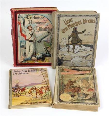 4 Abenteuer Bücher 1900/35