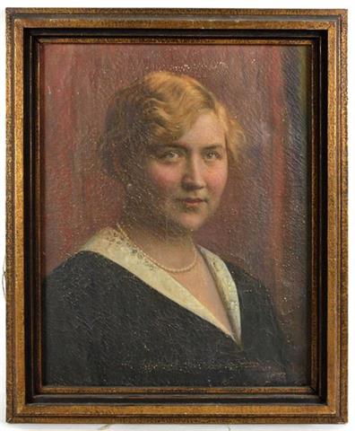 Jugendstil Damenportrait um 1900