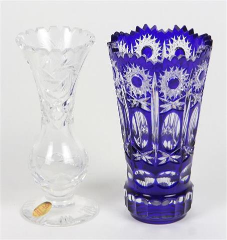 2 Kristall Vasen