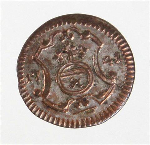 1 Pfennig Sachsen 1741 FWoF