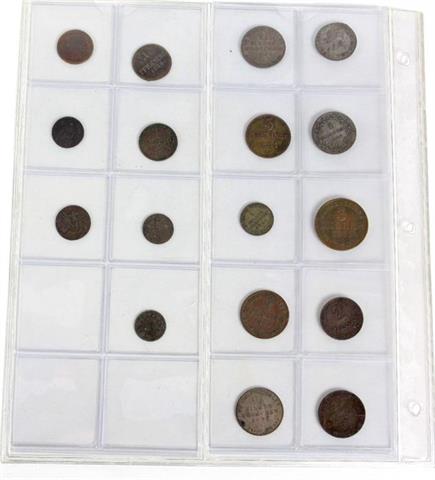 17 Kleinmünzen altdeutsch