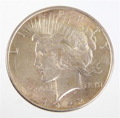 One Peace Dollar USA 1922