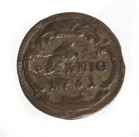 3 Pfennig Sachsen 1761