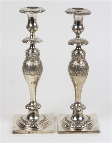 Biedermeier Leuchterpaar um 1835