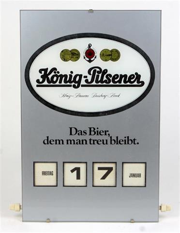 Drehkalender Brauerei König Pilsener