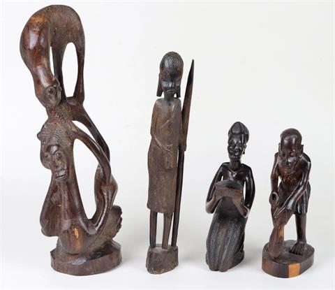 geschnitzte afrikanische Figuren