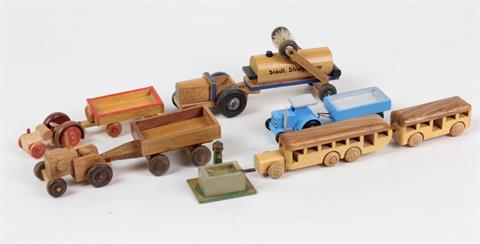 5 Fahrzeug Miniaturen Seiffen