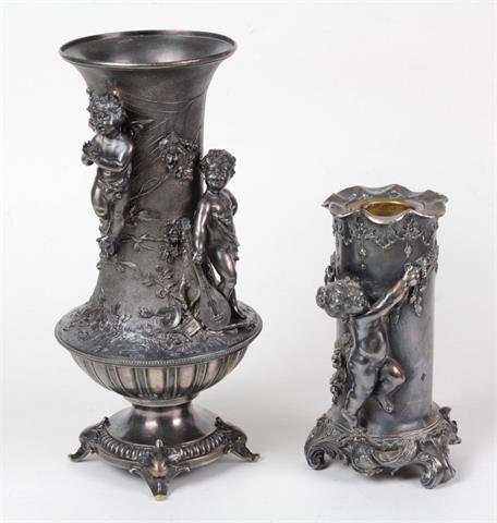 2 Putto Vasen um 1900