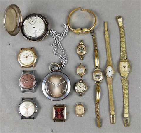 14 Armband- und Taschenuhren