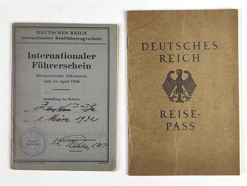 DR Reisepass und Führerschein Sachsen 1928/32