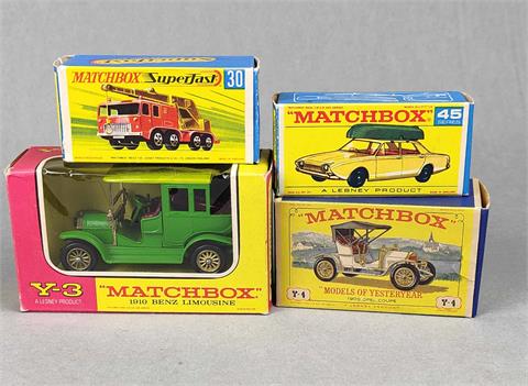 4 Matchbox Modellautos