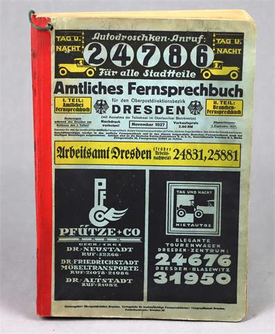 Amtliches Fernsprechbuch Dresden 1927