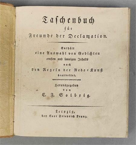 Taschenbuch Redekunst 1813