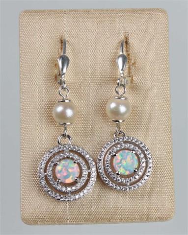 Opal Perl Ohrringe