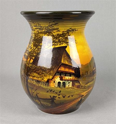 große Majolika Vase