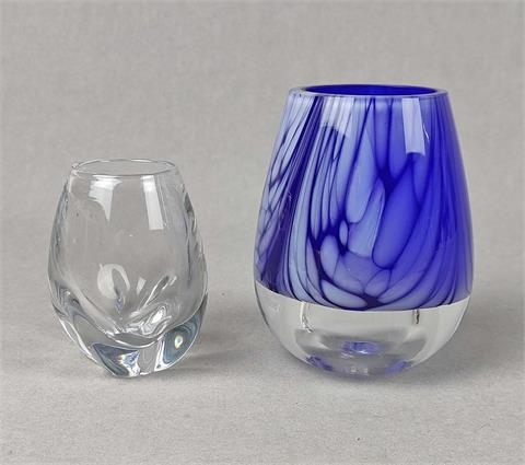 2 Kristall Vasen
