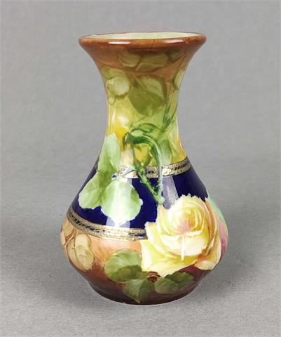 handbemalte Vase Teplitz 1920er Jahre