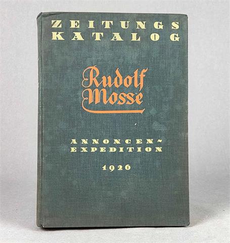 Zeitungskatalog Rudolf Mosse 1926