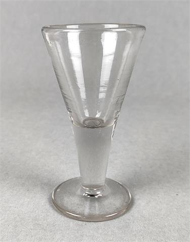 Biedermeier Stumpen Glas um 1840
