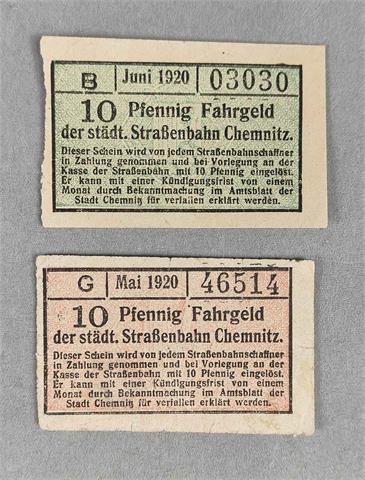 Städt. Straßenbahn Chemnitz 1920