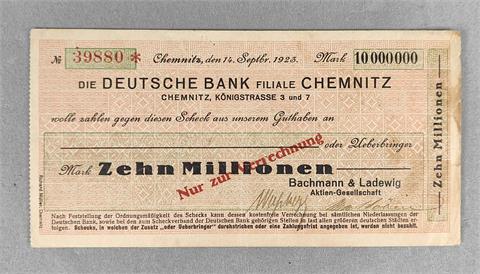 Scheck Bachmann & Ladewig AG Chemnitz 1923