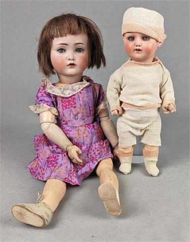 2 Porzellankopf Puppen